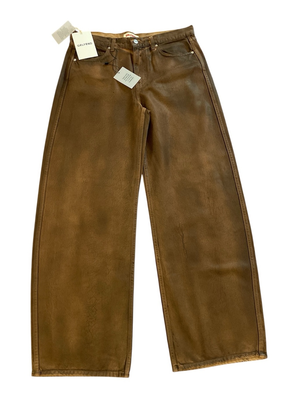 New with tag Grlfrnd The Austin Low Rise Curve wide leg pants women’s size 32